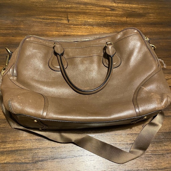 Tumi Bellevue Kingscote Compact Leather‎ Briefcase Brown - Picture 1 of 11